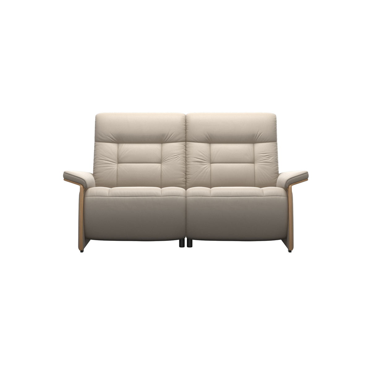 Mary Wood 2-Seat - Paloma Fog - Oak