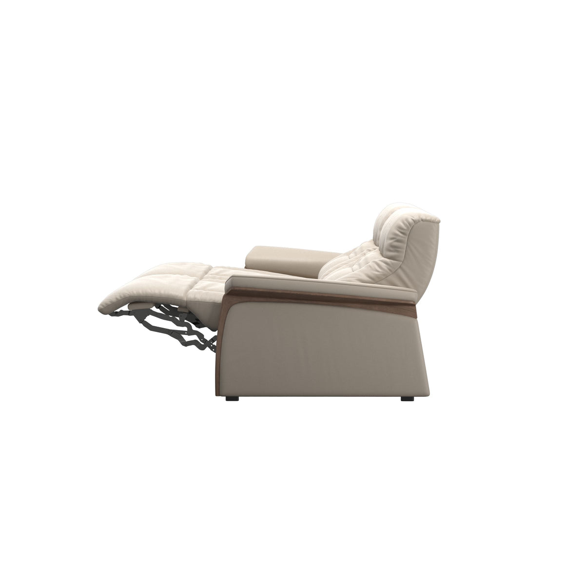 Mary Wood 2-Seat - Paloma Fog - Walnut