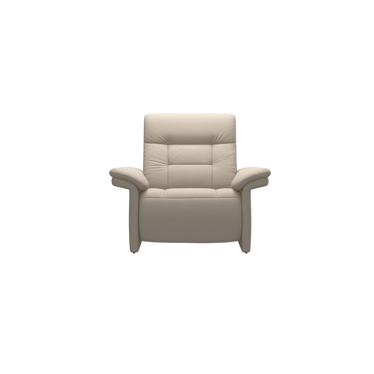 Stressless Mary Chair with Power in Paloma Fog, front view