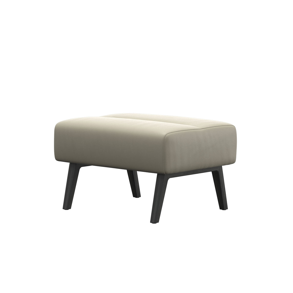 Stella Wood - Ottoman - Paloma Light Grey - Grey - Medium