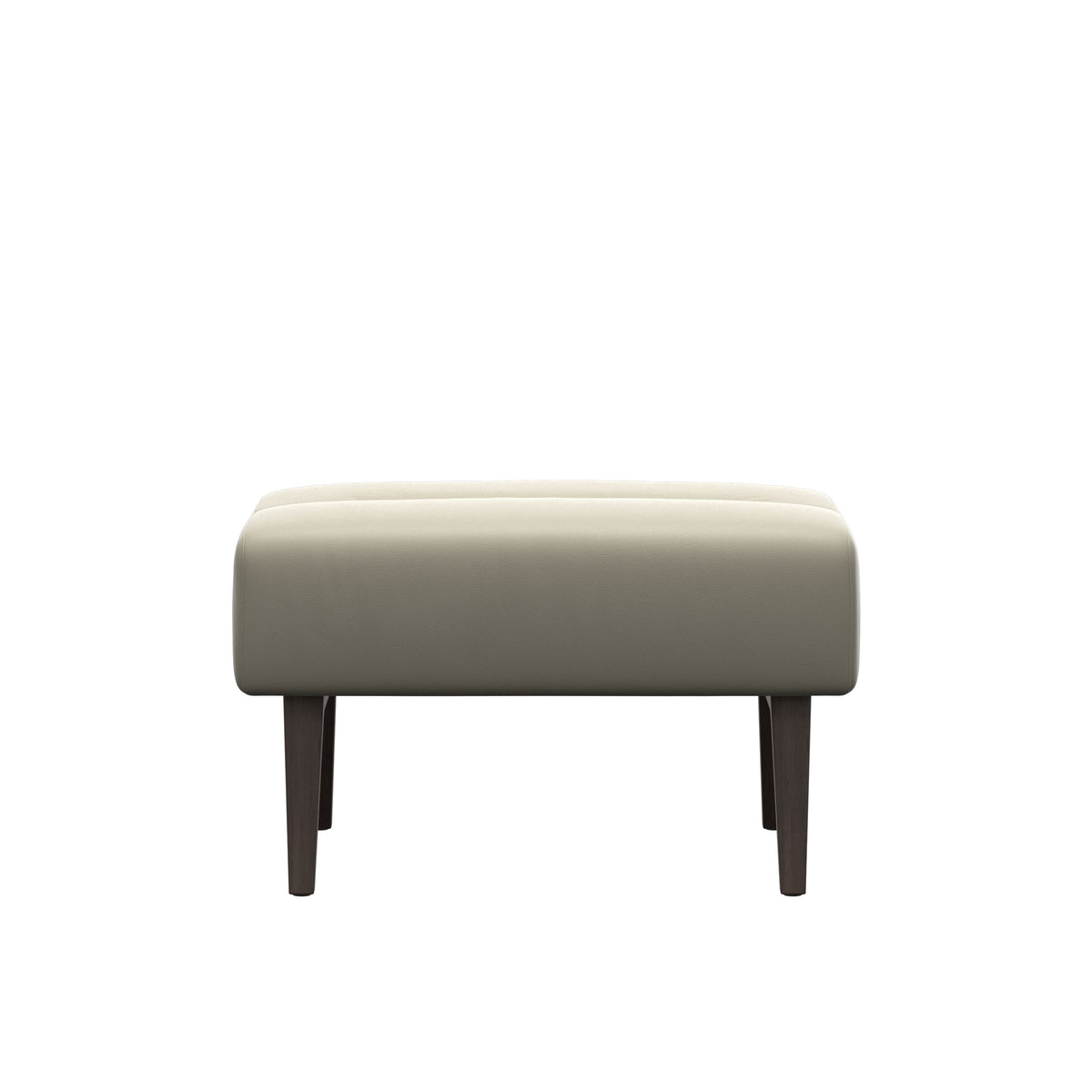 Stella Wood - Ottoman - Paloma Light Grey - Wenge - Medium