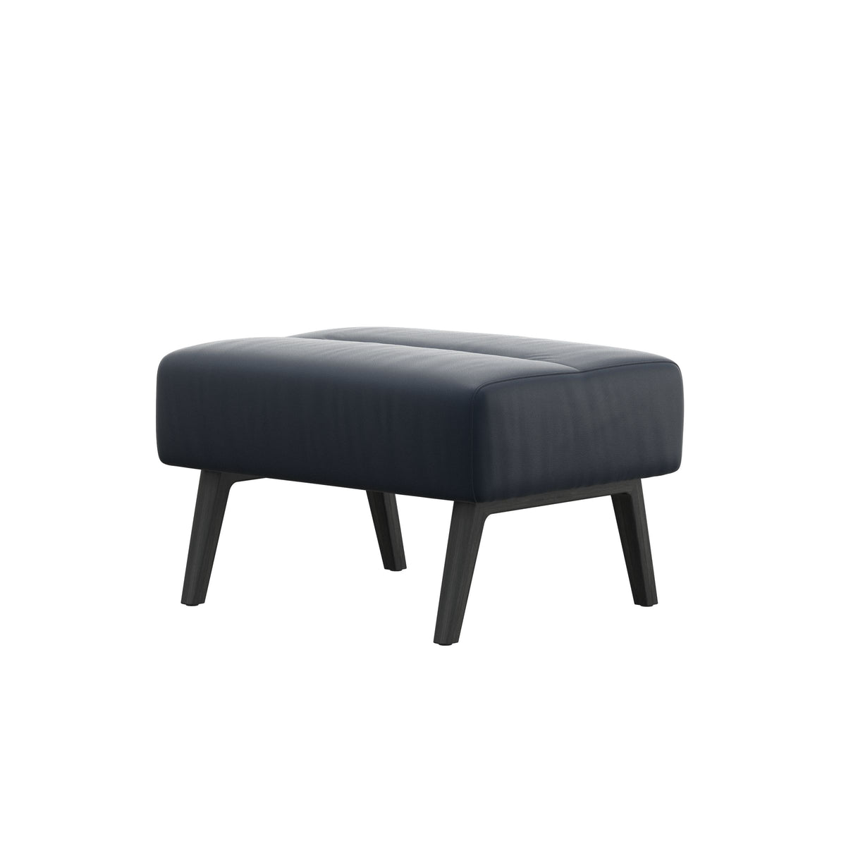 Stella Wood - Ottoman - Paloma Oxford Blue - Grey - Medium