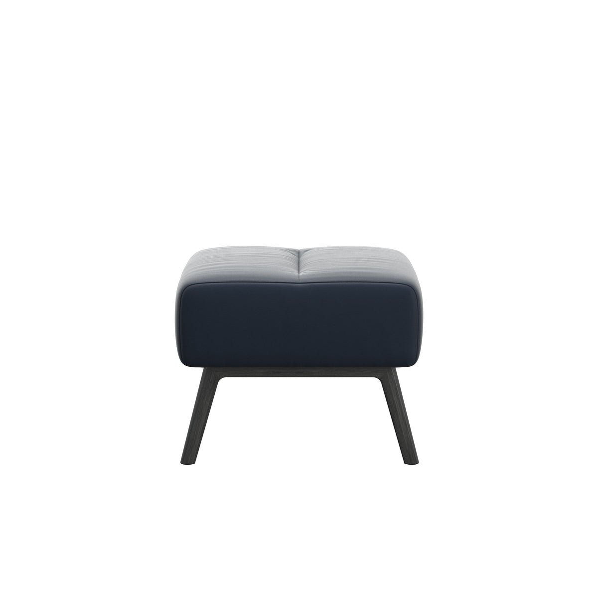 Stella Wood - Ottoman - Paloma Oxford Blue - Grey - Medium