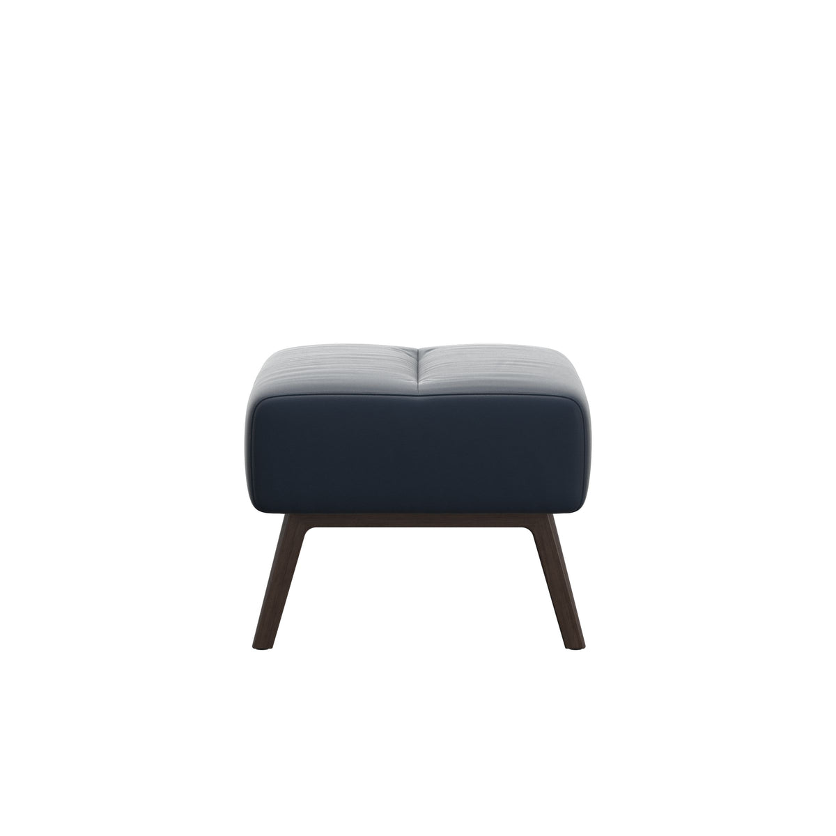 Stella Wood - Ottoman - Paloma Oxford Blue - Wenge - Medium