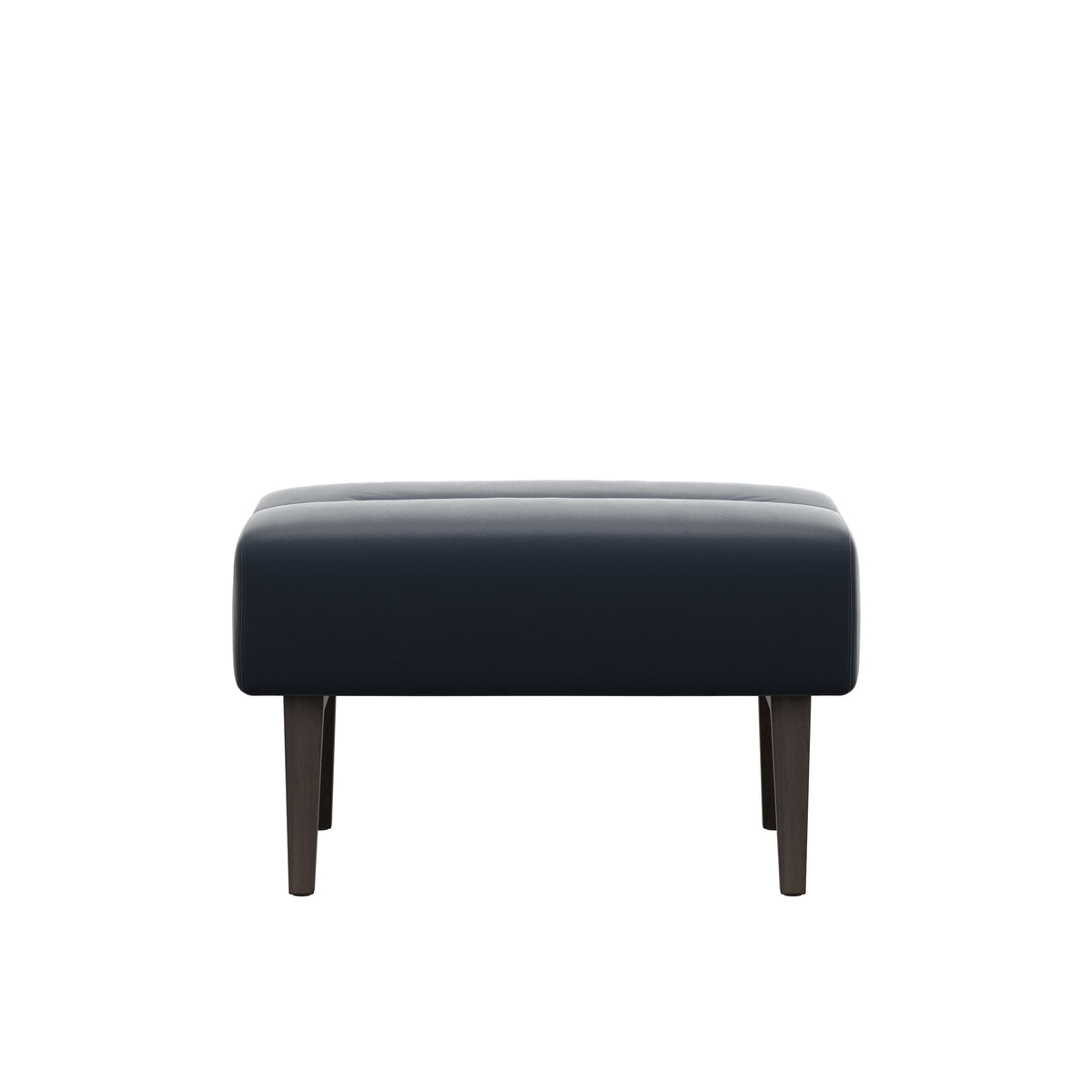 Stella Wood - Ottoman - Paloma Oxford Blue - Wenge - Medium