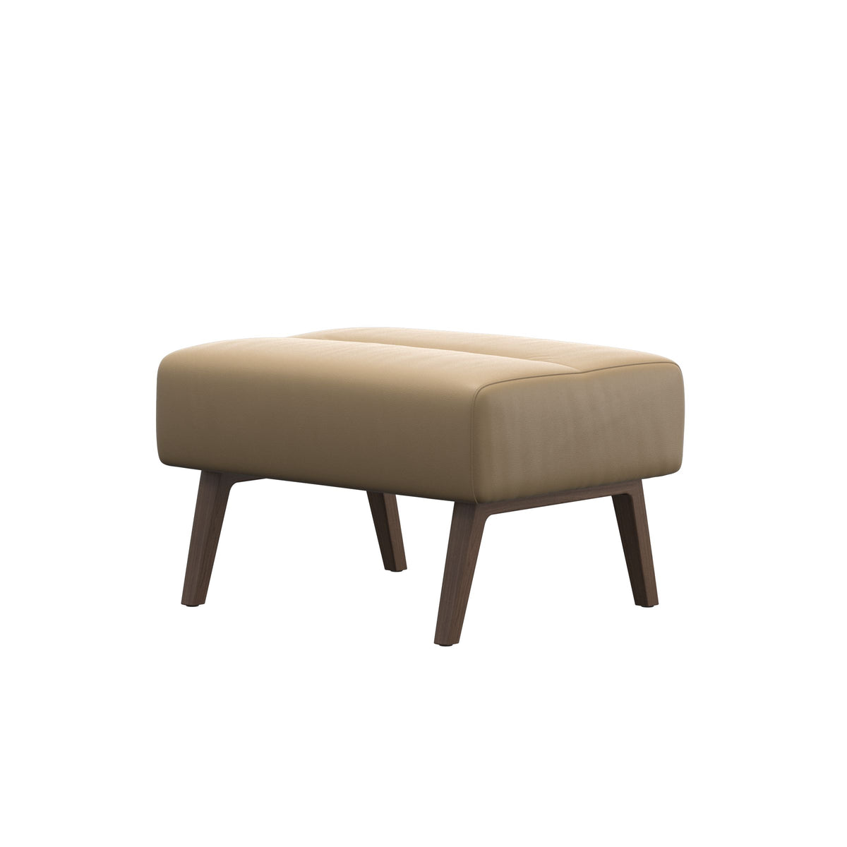 Stella Wood - Ottoman - Paloma Sand - Walnut - Medium