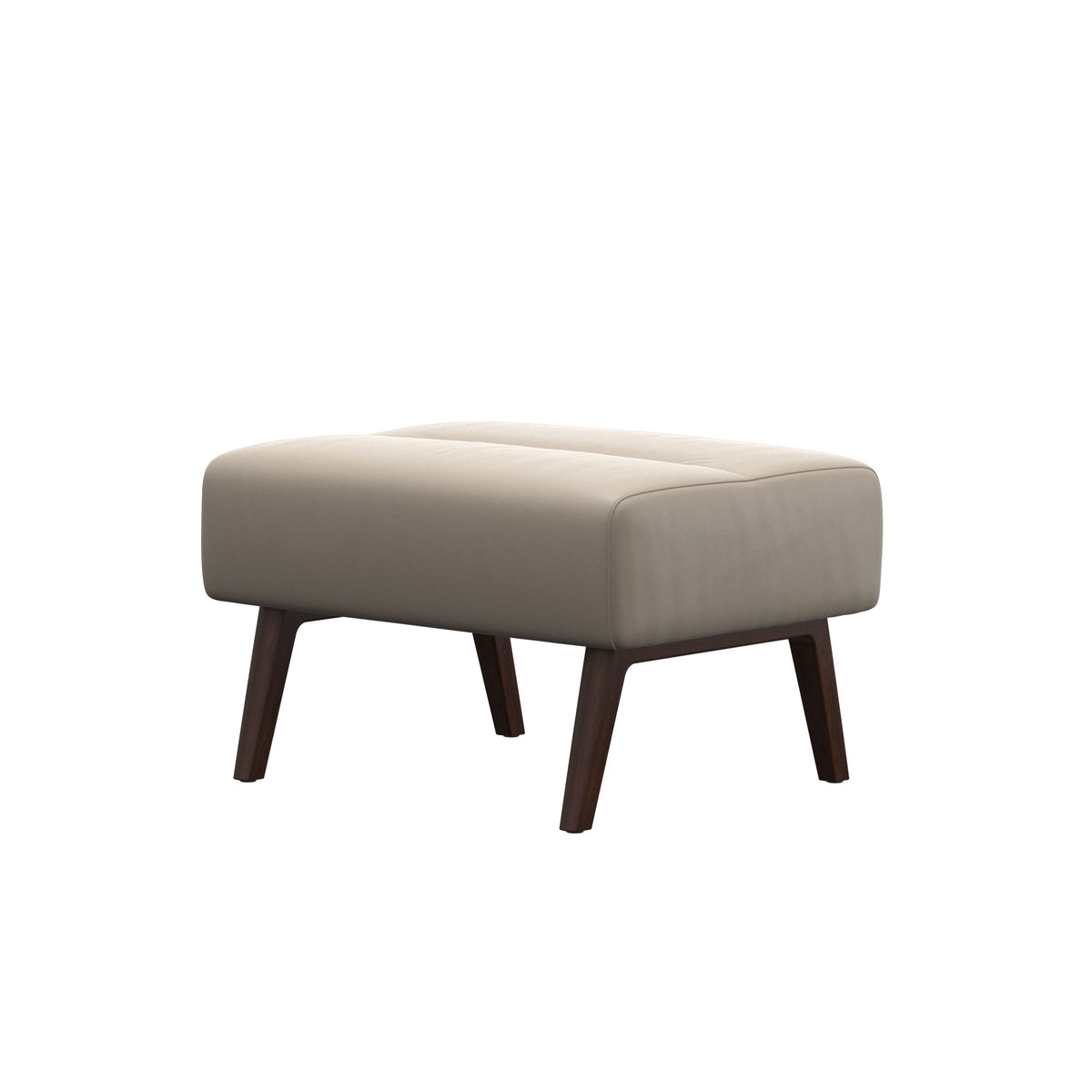 Stella Wood - Ottoman - Paloma Mushroom - Brown - Medium