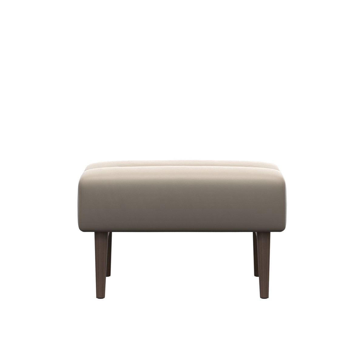 Stella Wood - Ottoman - Paloma Mushroom - Walnut - Medium
