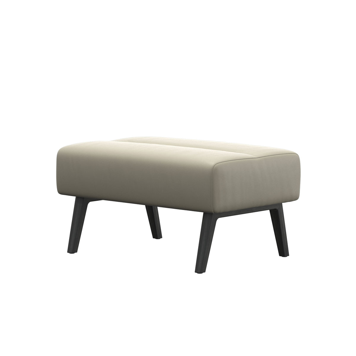 Stella Wood - Ottoman - Paloma Light Grey - Grey - Large