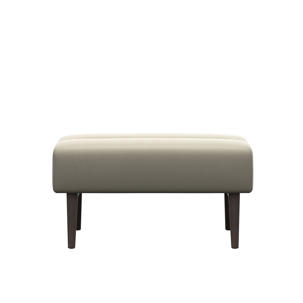 Stella Wood - Ottoman - Paloma Light Grey - Wenge - Large