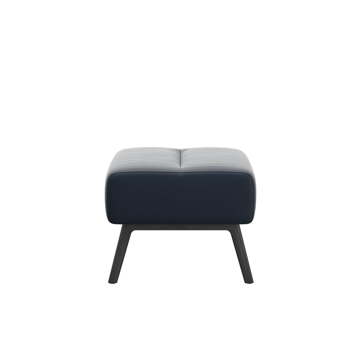 Stella Wood - Ottoman - Paloma Oxford Blue - Grey - Large