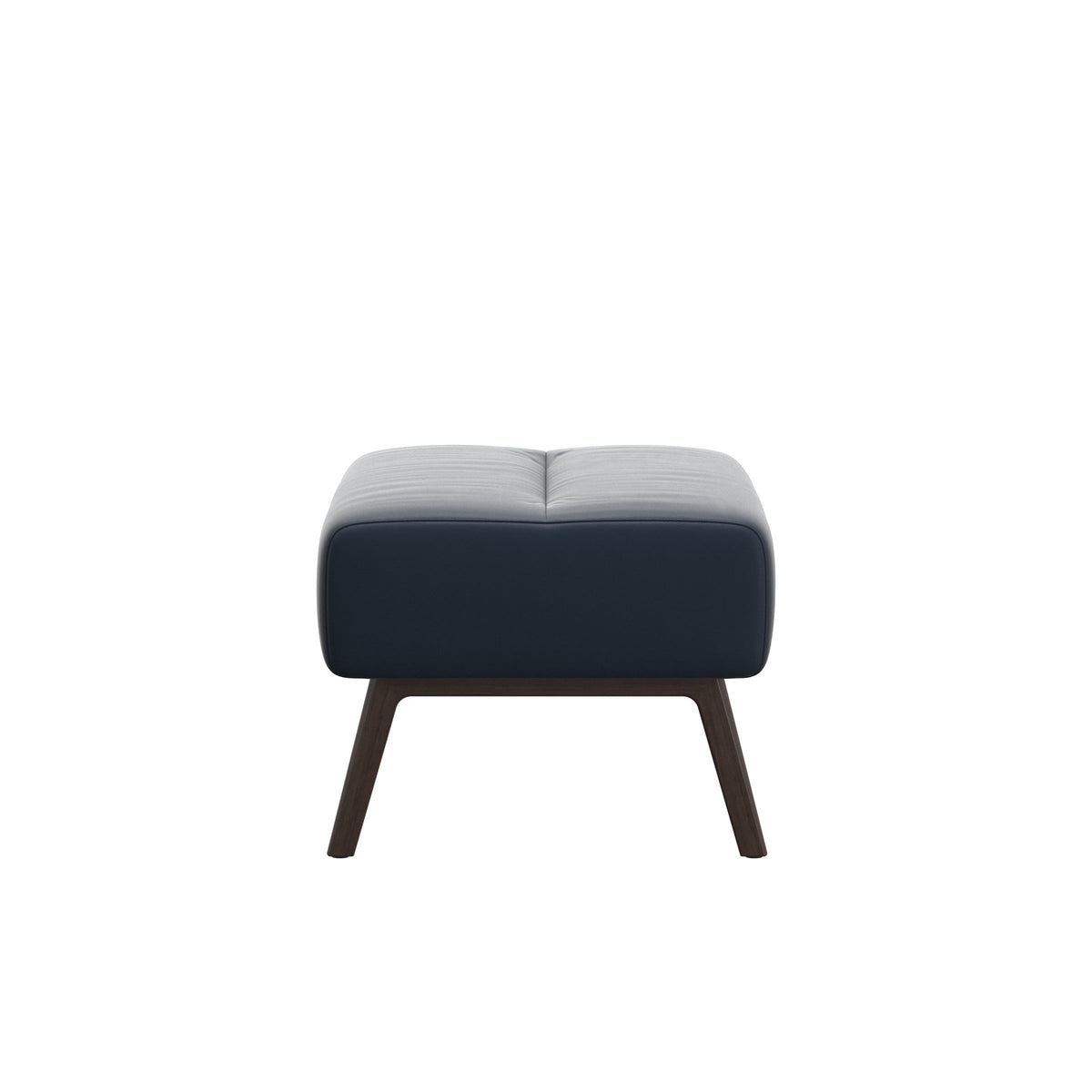 Stella Wood - Ottoman - Paloma Oxford Blue - Wenge - Large