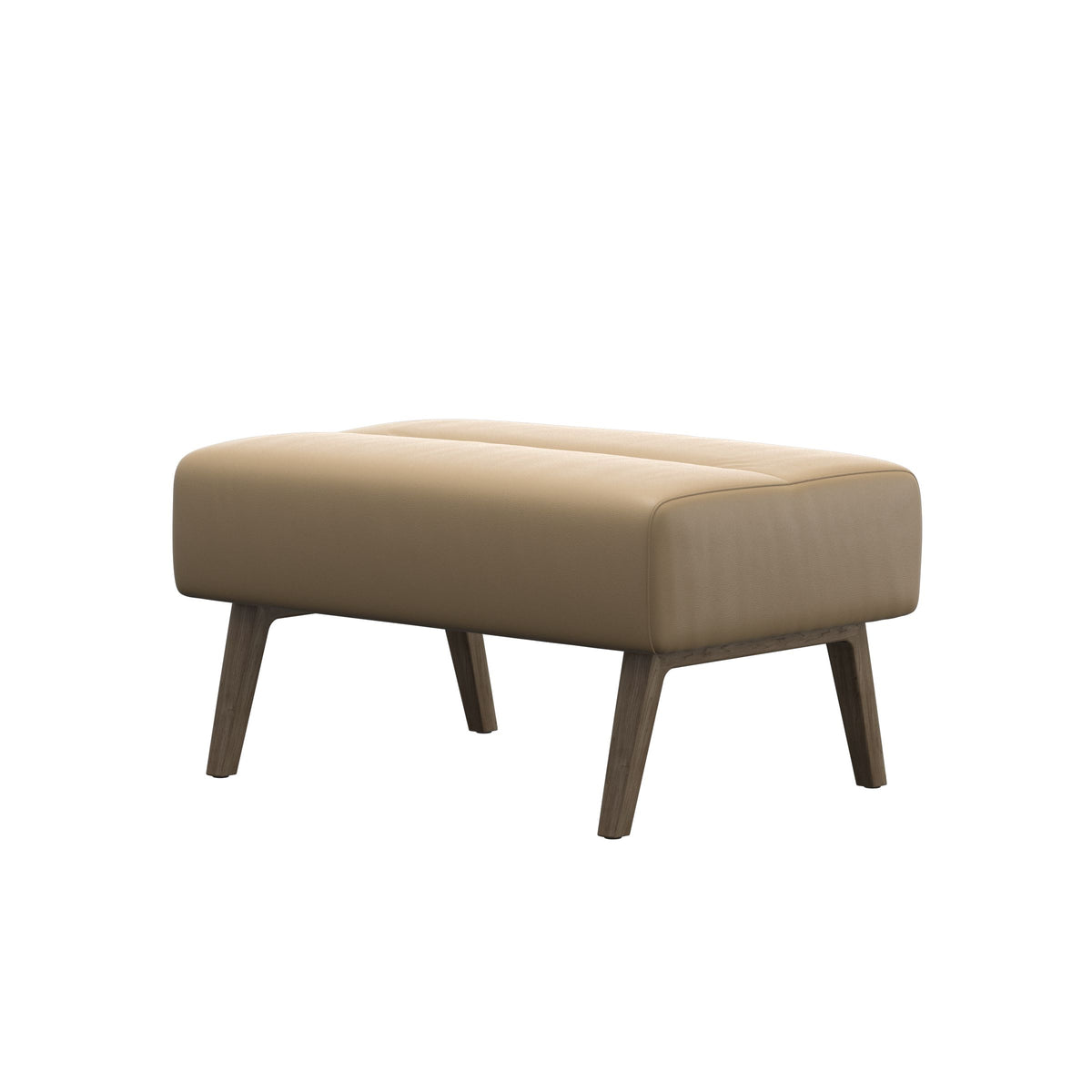 Stella Wood - Ottoman - Paloma Sand - Smoked Oak - Large