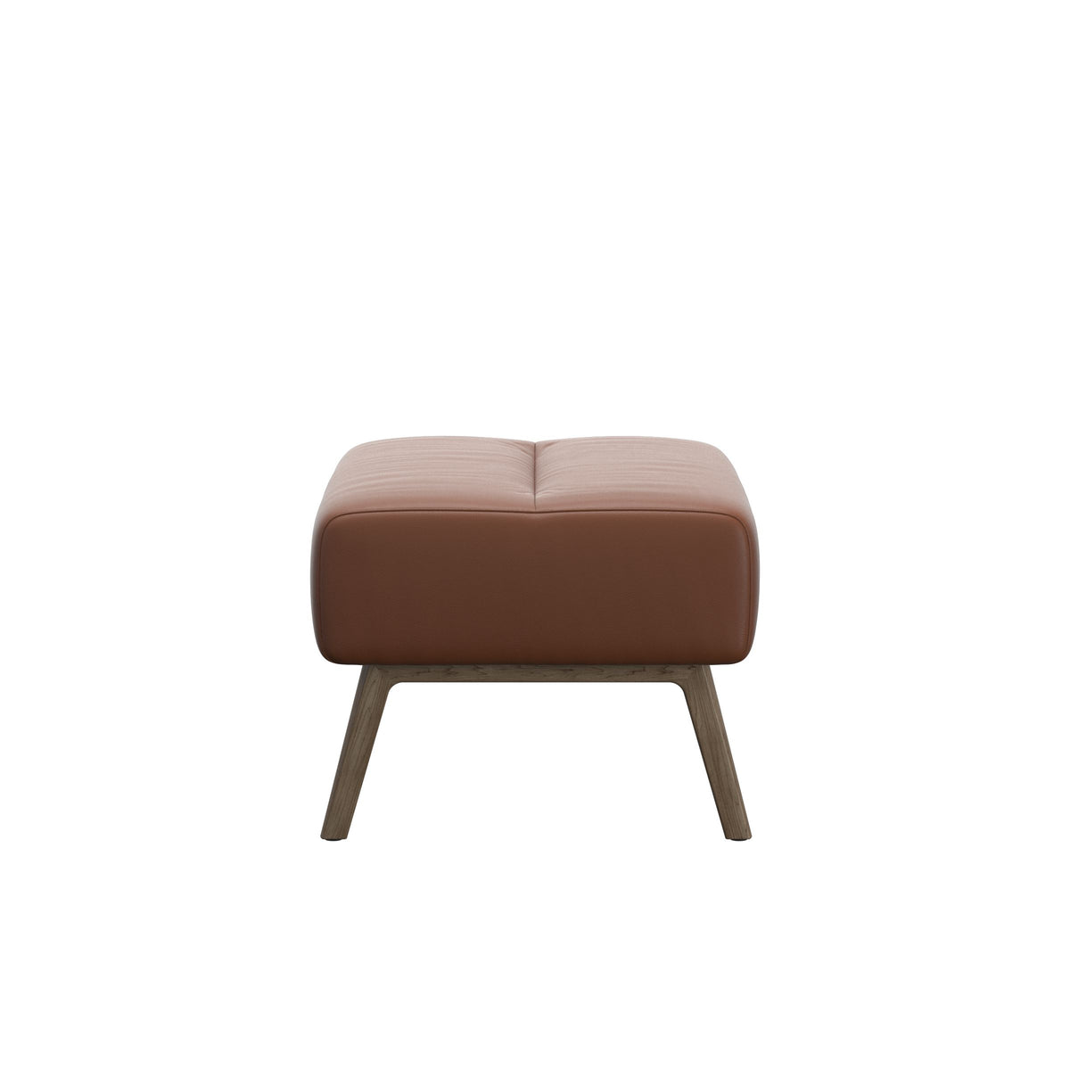 Stella Wood - Ottoman - Paloma New cognac - Smoked Oak - Large