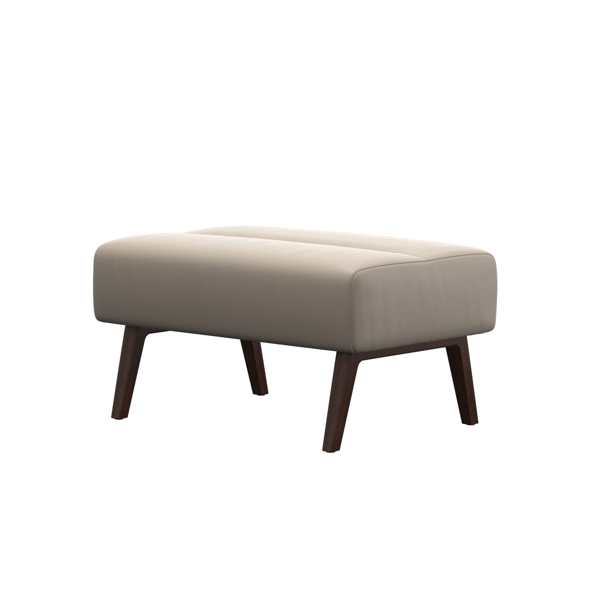 Stella Wood - Ottoman - Paloma Mushroom - Brown - Large