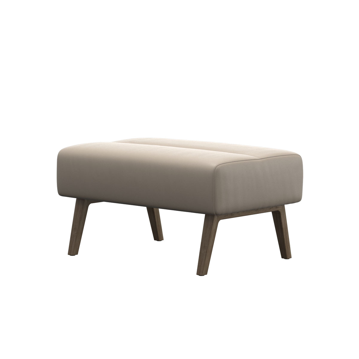 Stella Wood - Ottoman - Paloma Mushroom - Smoked Oak - Large