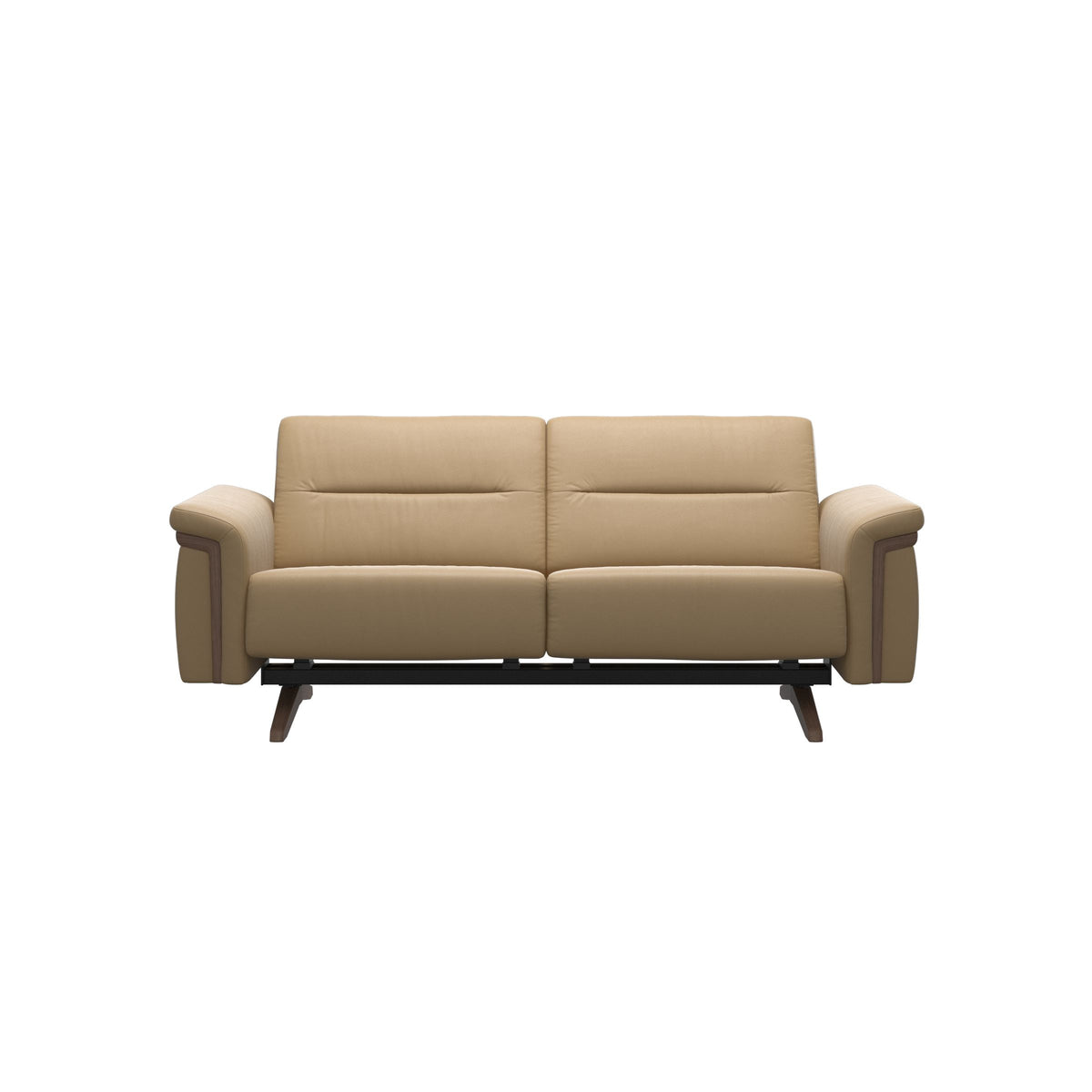 Stella Wood - 2-Seater Sofa - Paloma Sand - Walnut