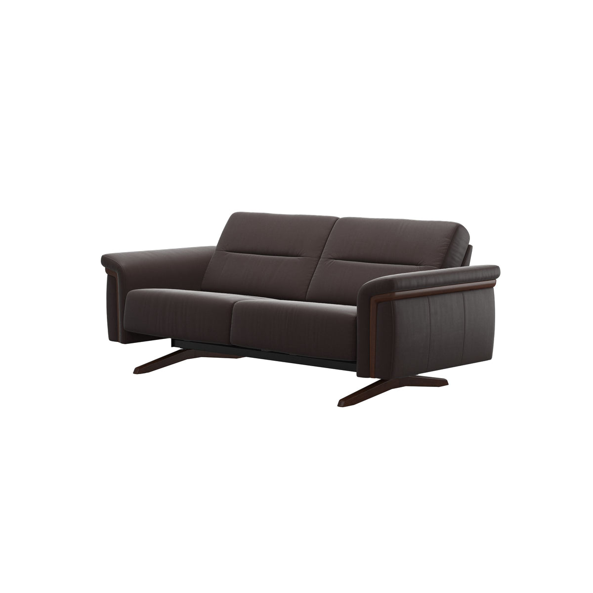 Stella Wood - 2-Seater Sofa - Paloma Chocolate - Brown