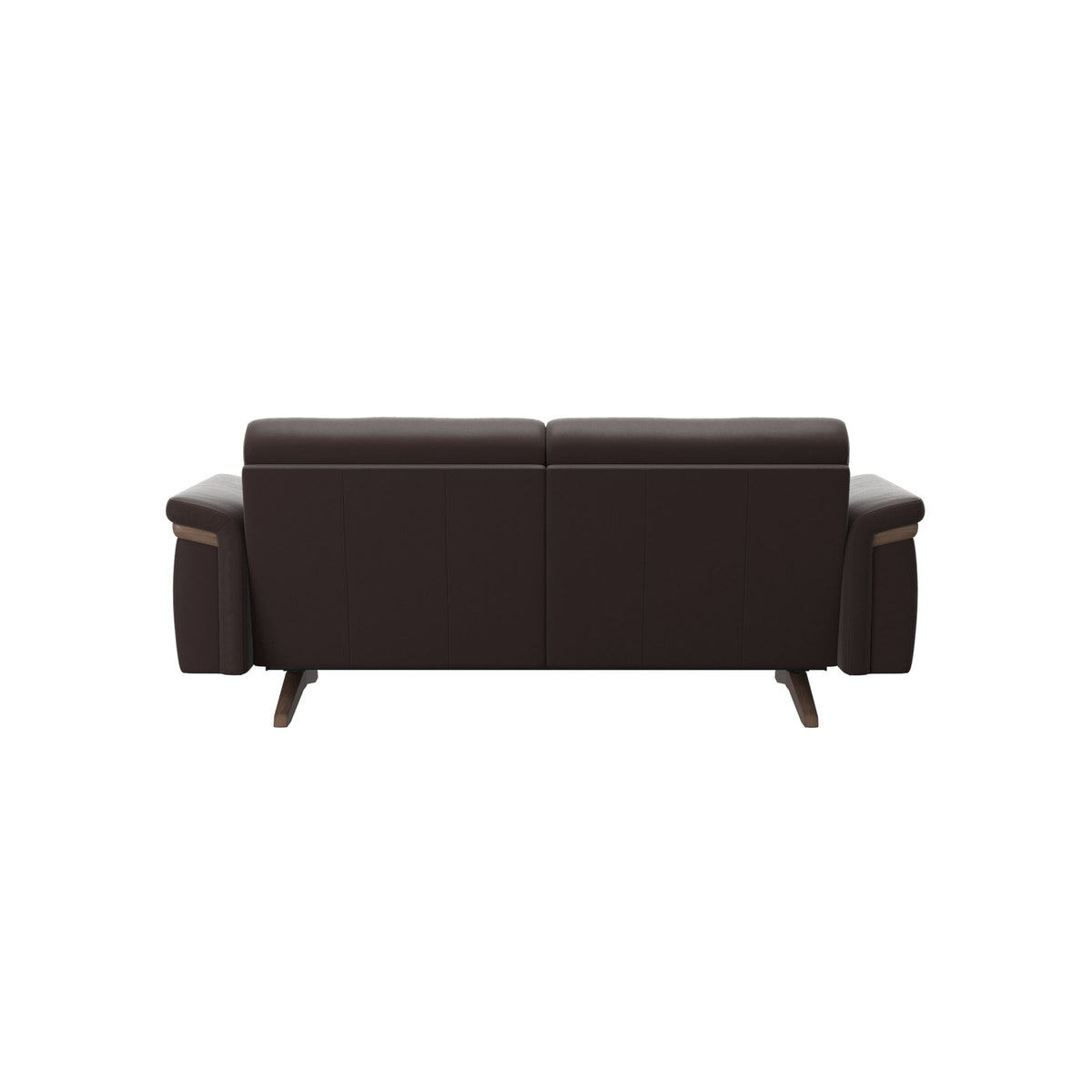 Stella Wood - 2-Seater Sofa - Paloma Chocolate - Walnut