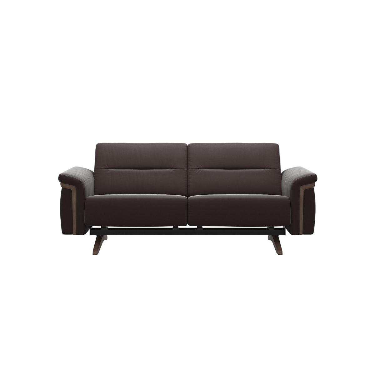 Stella Wood - 2-Seater Sofa - Paloma Chocolate - Walnut