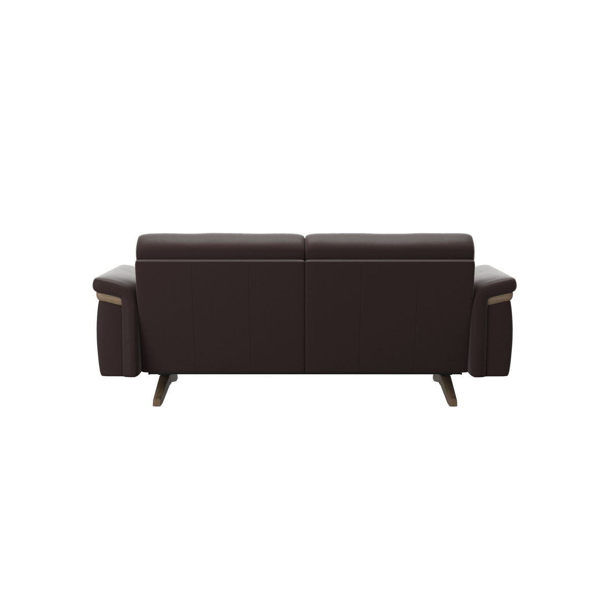 Stella Wood - 2-Seater Sofa - Paloma Chocolate - Smoked Oak