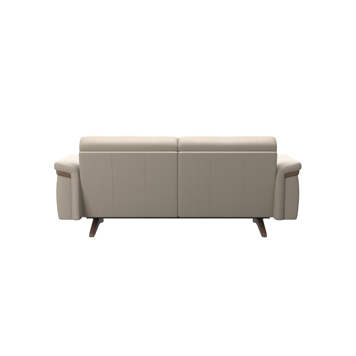 Stella Wood - 2-Seater Sofa - Paloma Fog - Walnut