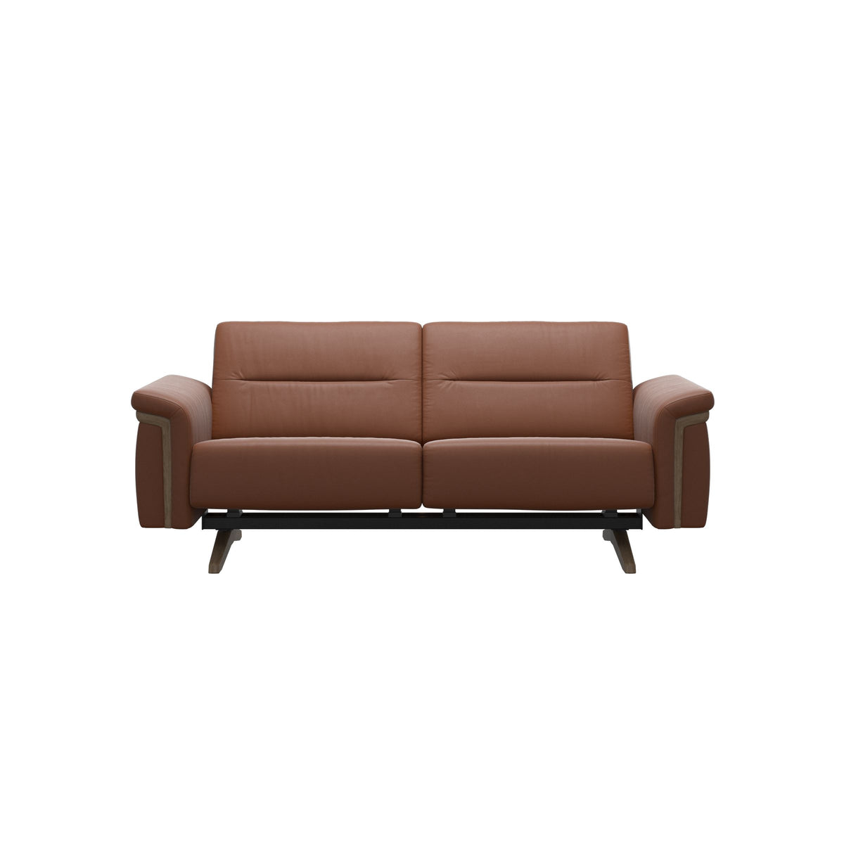 Stella Wood - 2-Seater Sofa - Paloma New cognac - Smoked Oak