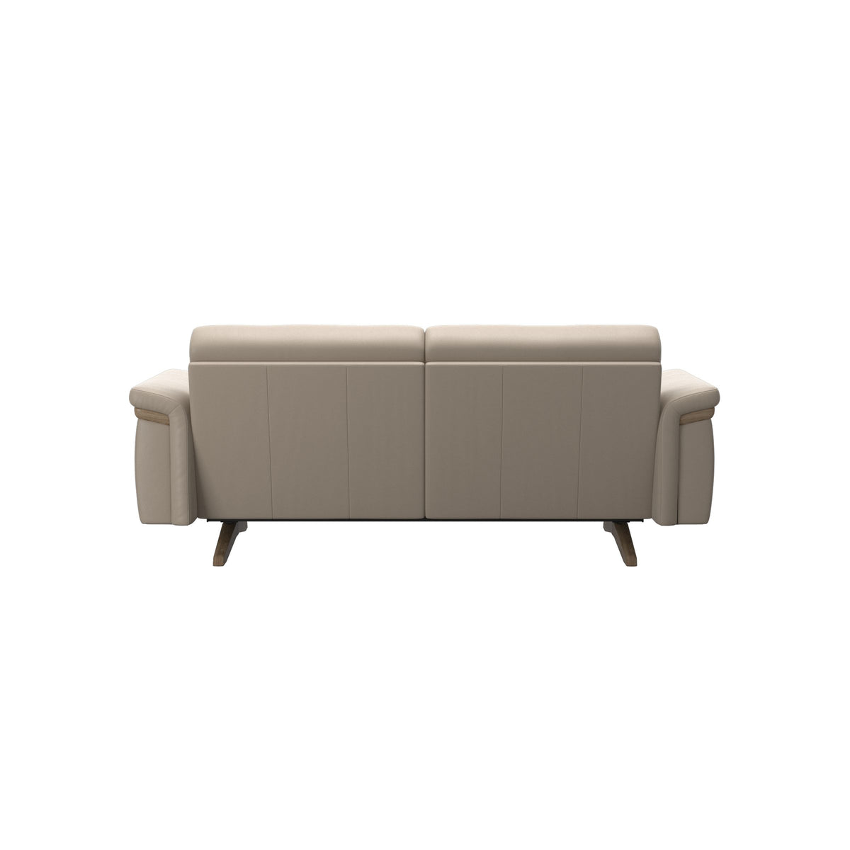 Stella Wood - 2-Seater Sofa - Paloma Mushroom - Smoked Oak