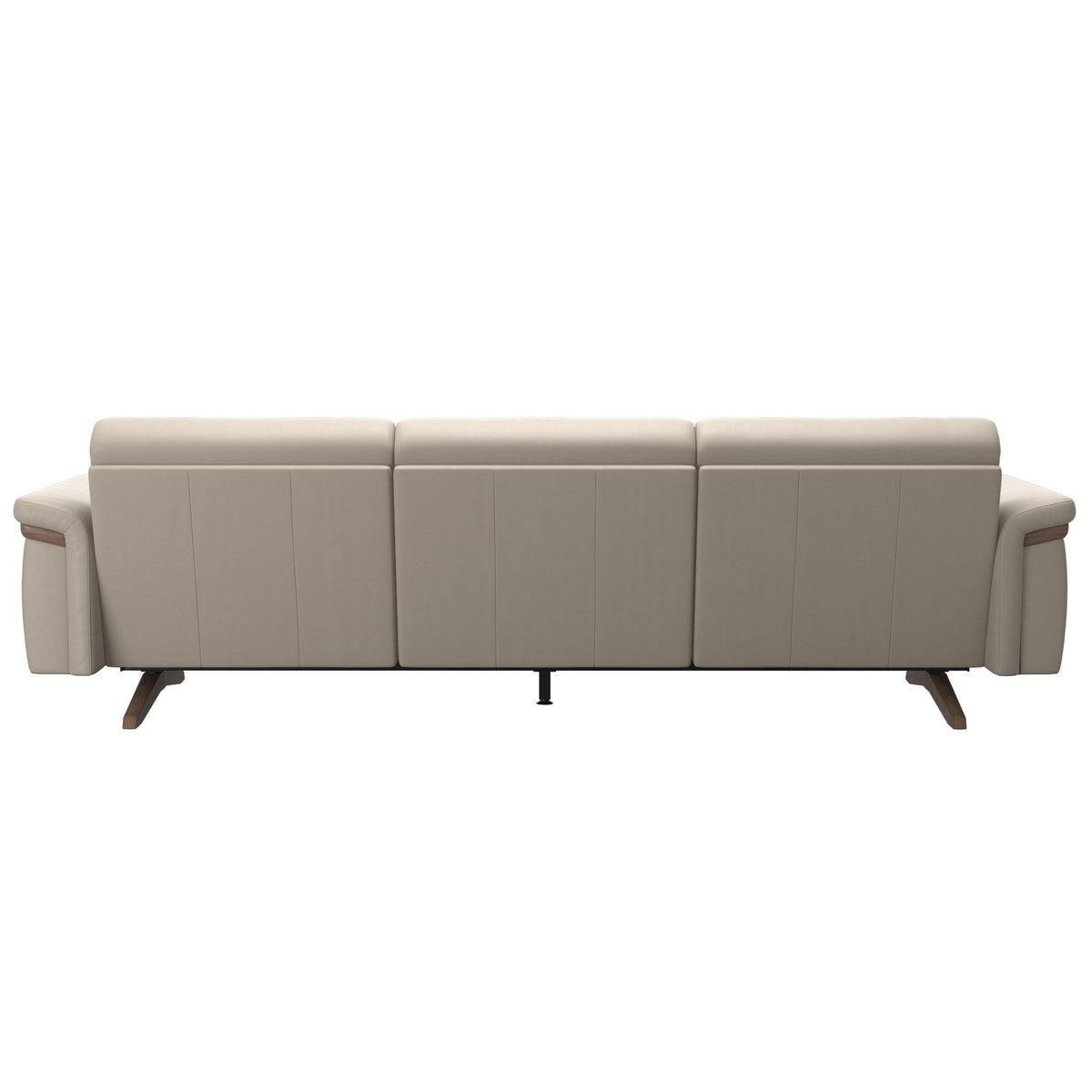 Stella Wood - 3-Seater Sofa - Paloma Fog - Walnut
