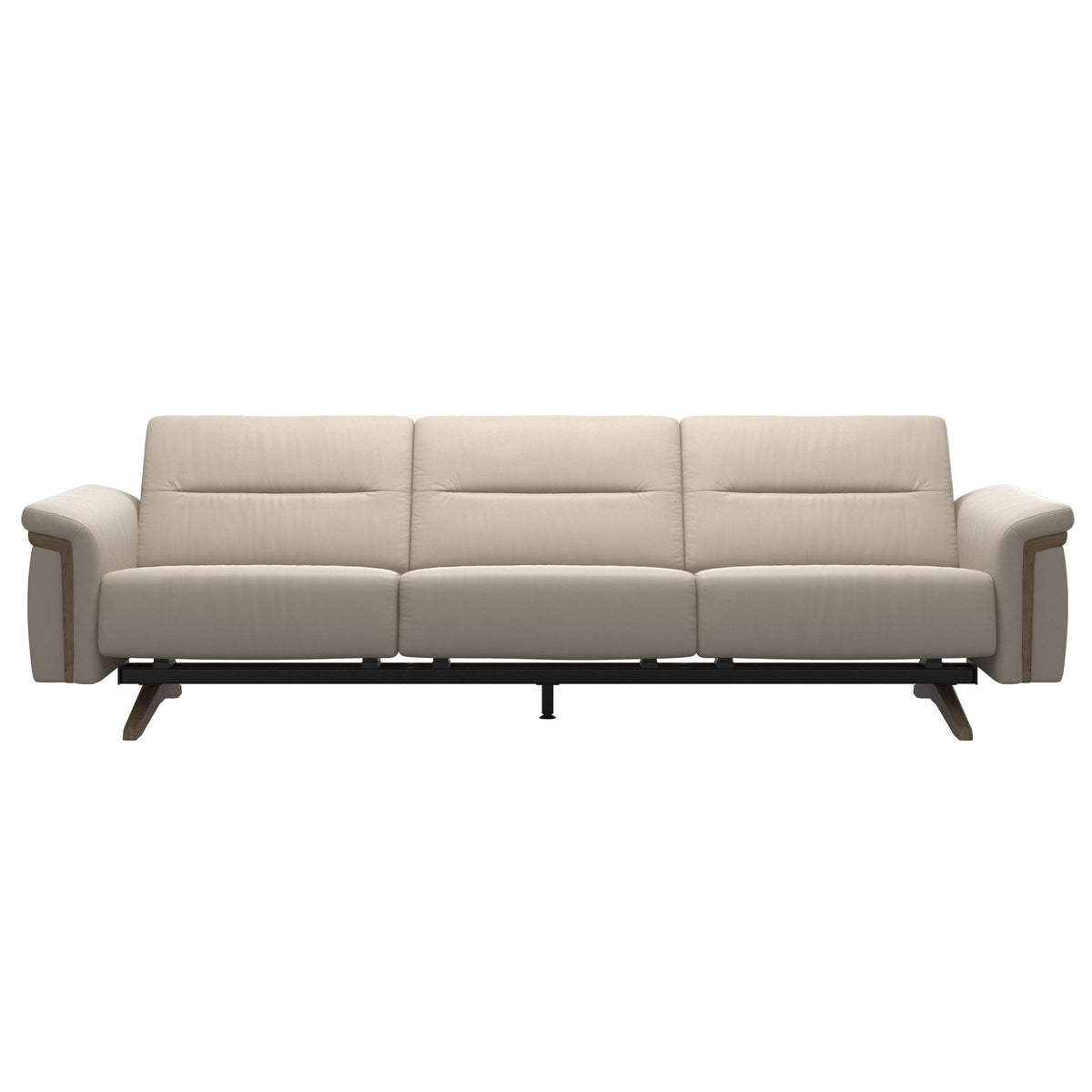 Stella Wood - 3-Seater Sofa - Paloma Fog - Smoked Oak