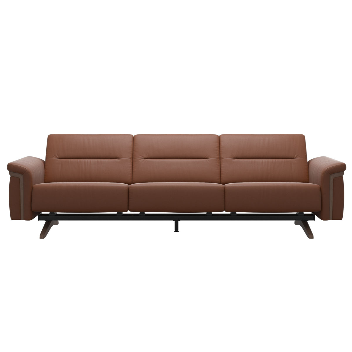 Stella Wood - 3-Seater Sofa - Paloma New cognac - Walnut