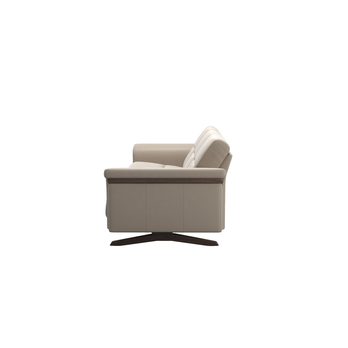 Stella Wood - 3-Seater Sofa - Paloma Mushroom - Wenge