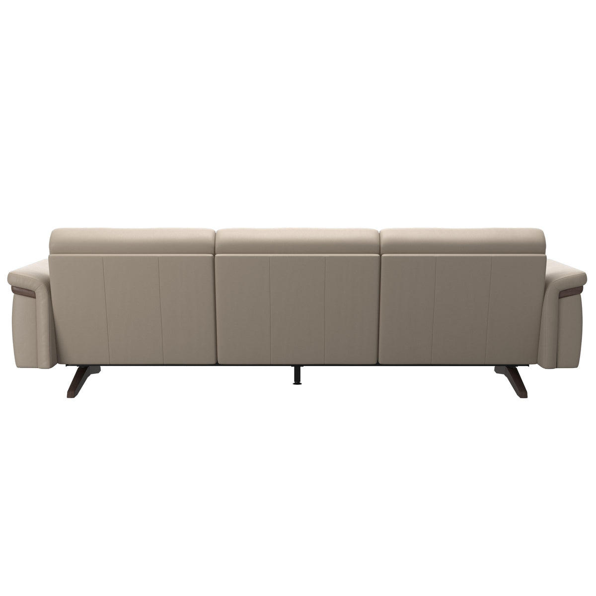 Stella Wood - 3-Seater Sofa - Paloma Mushroom - Wenge