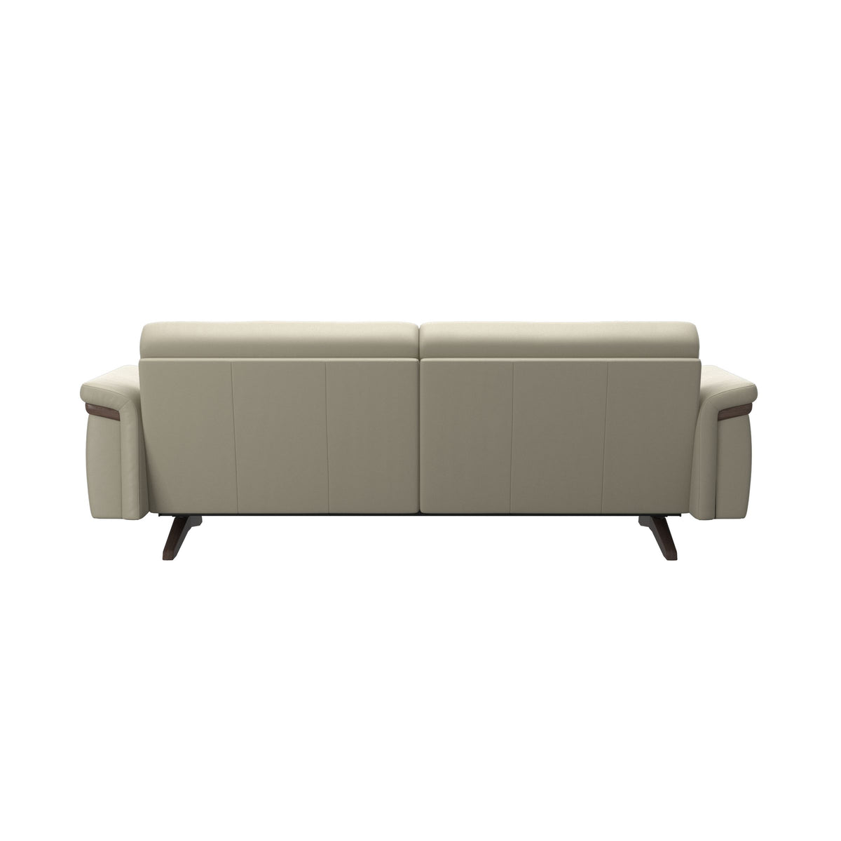 Stella Wood - 2.5-Seater Sofa - Paloma Light Grey - Wenge