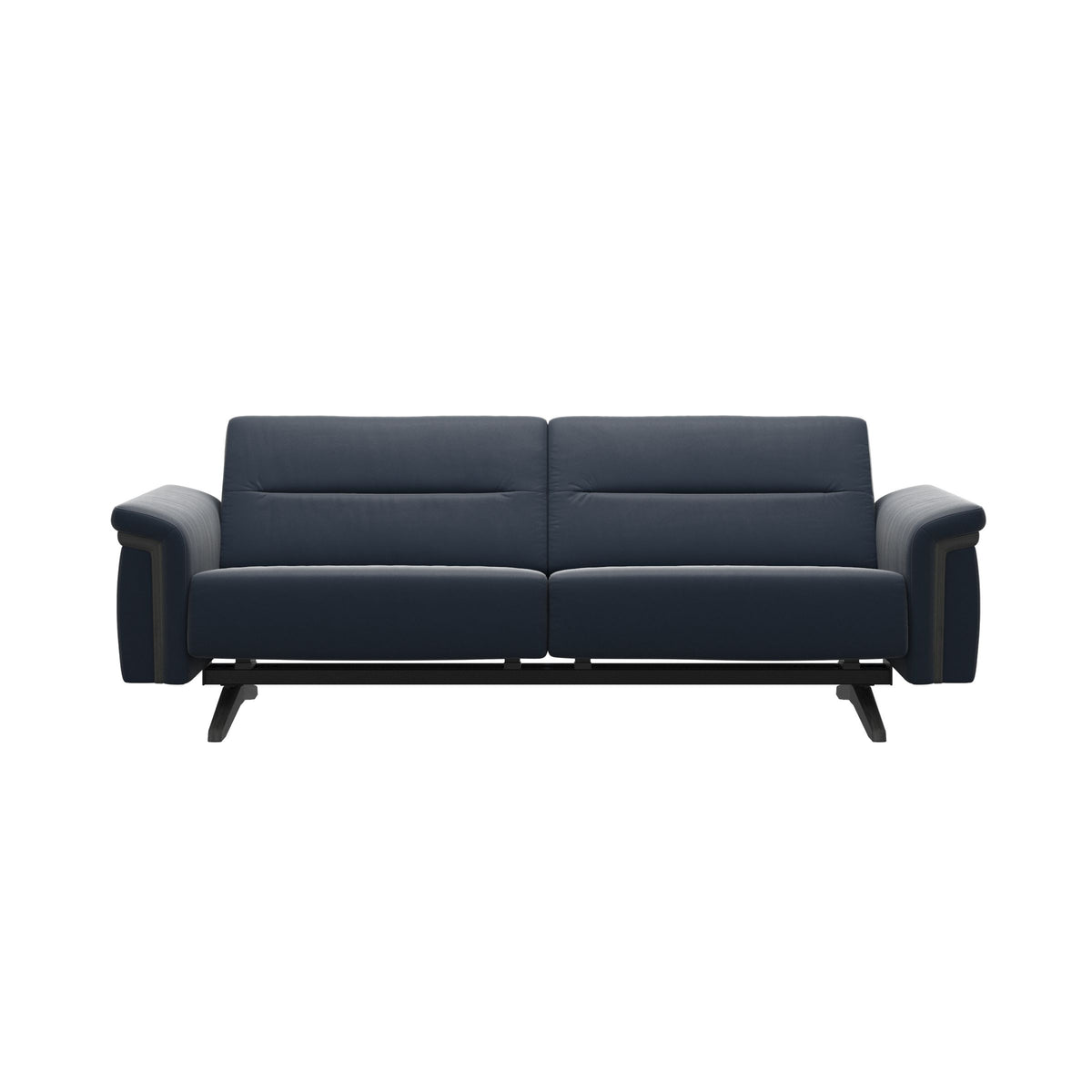 Stella Wood - 2.5-Seater Sofa - Paloma Oxford Blue - Grey
