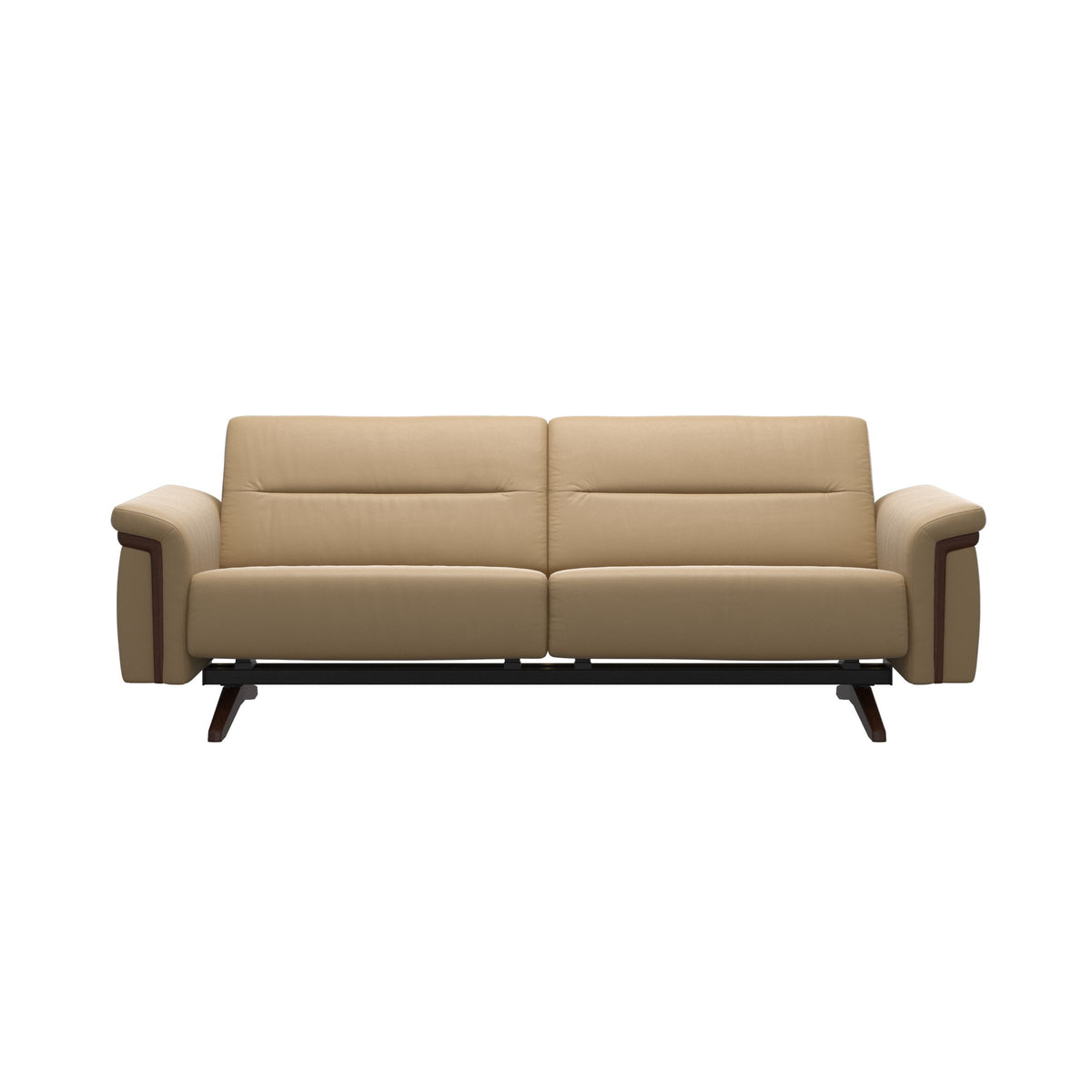 Stella Wood - 2.5-Seater Sofa - Paloma Sand - Brown