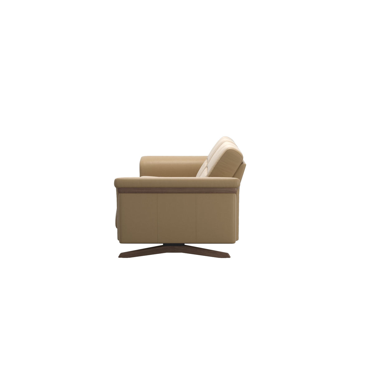 Stella Wood - 2.5-Seater Sofa - Paloma Sand - Walnut