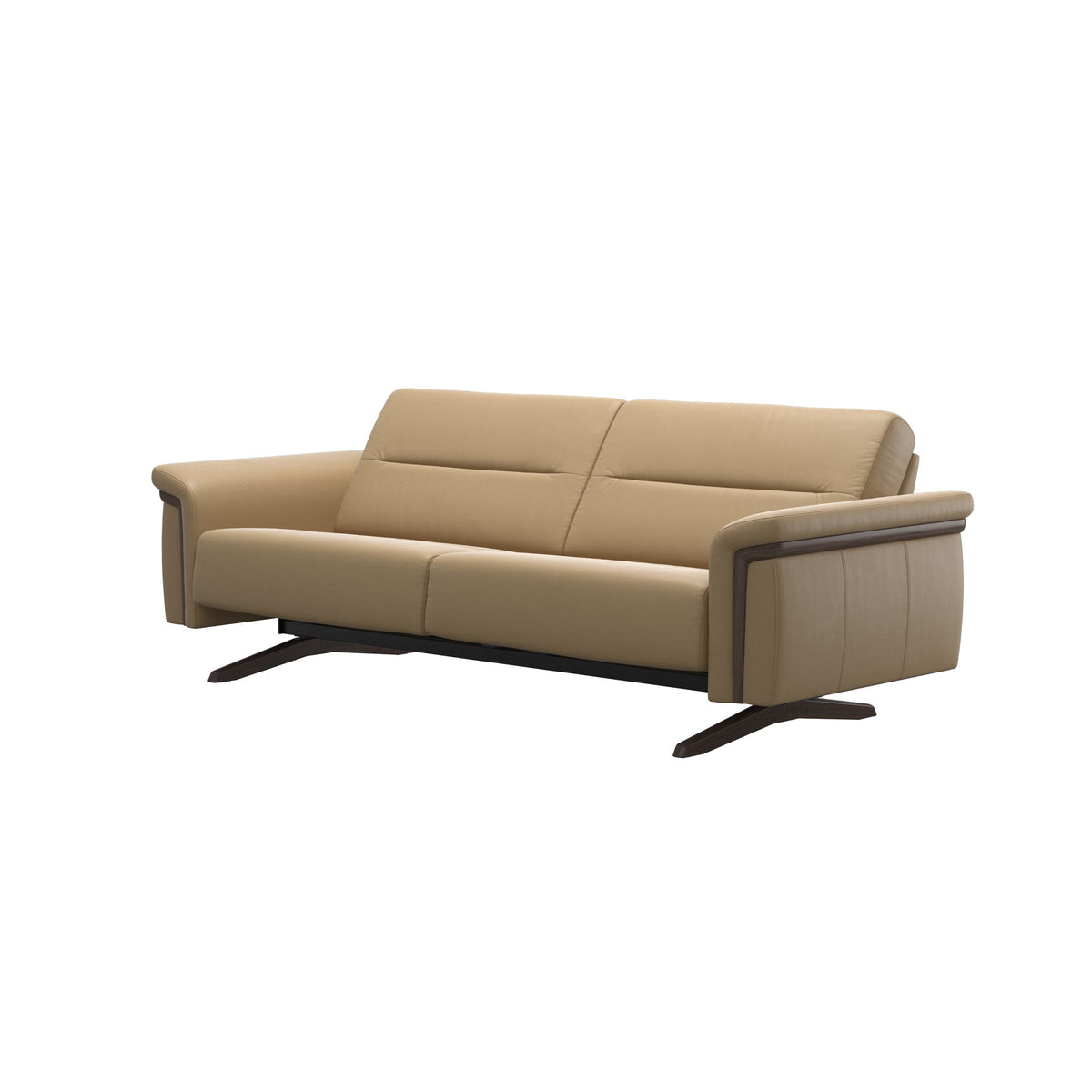 Stella Wood - 2.5-Seater Sofa - Paloma Sand - Wenge