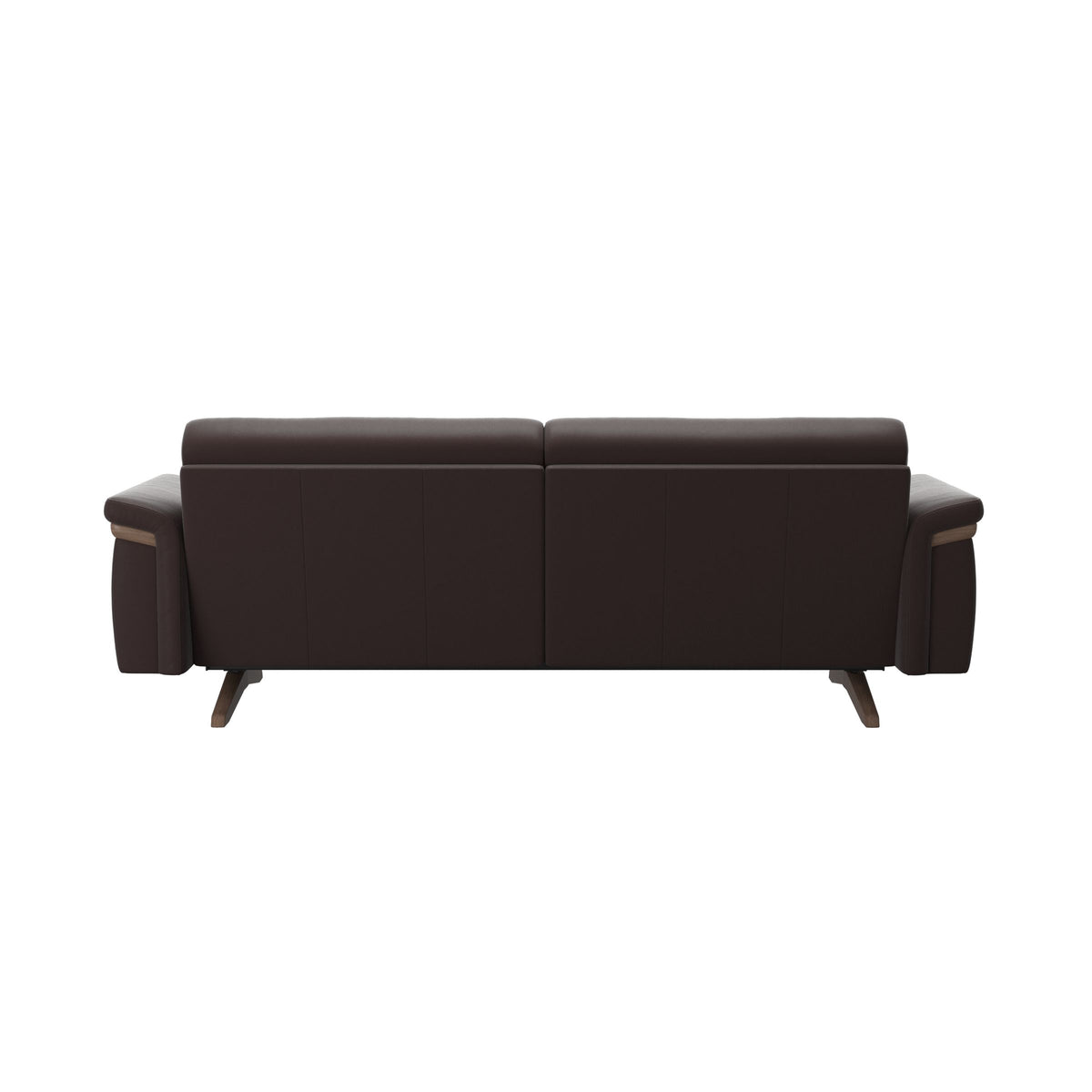 Stella Wood - 2.5-Seater Sofa - Paloma Chocolate - Walnut