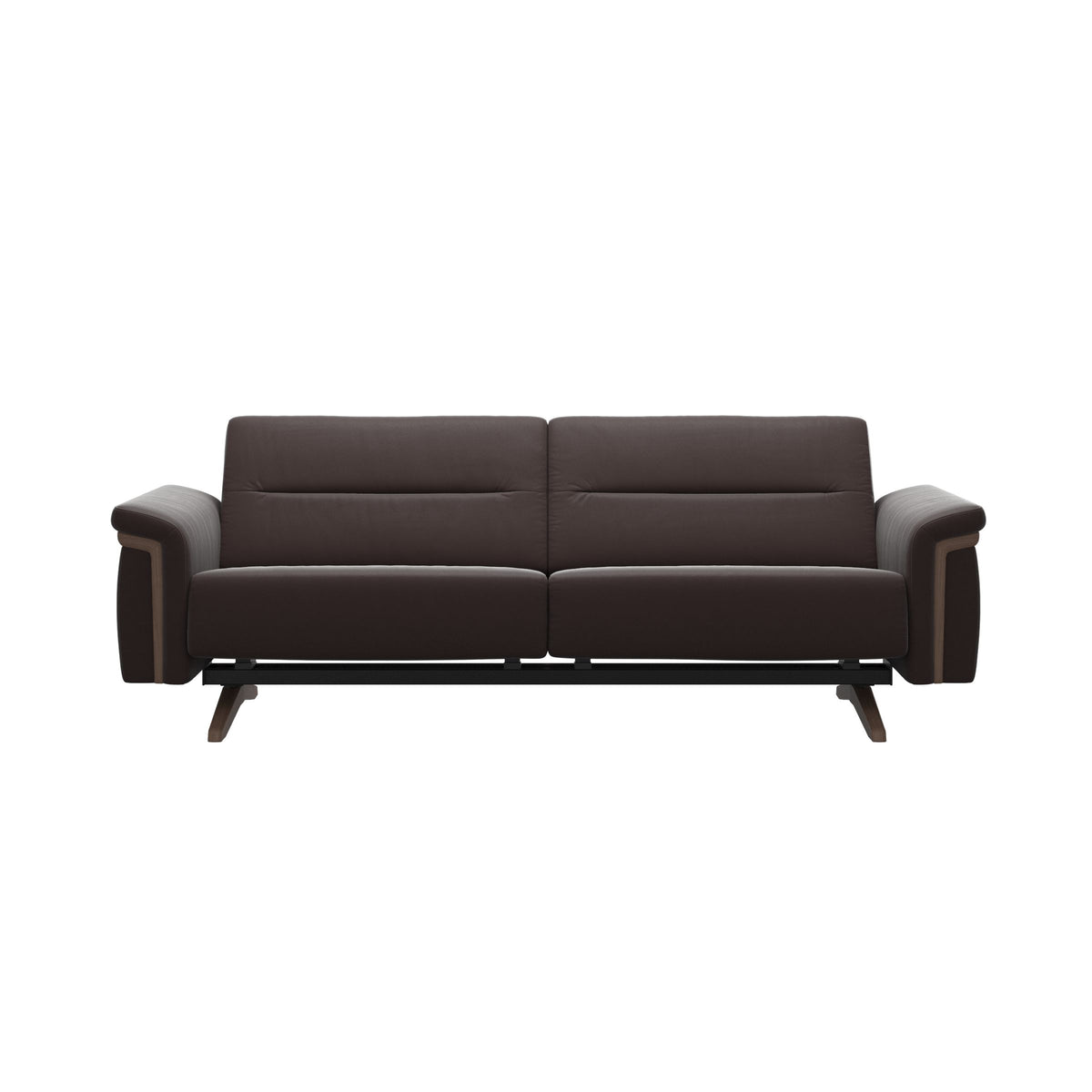 Stella Wood - 2.5-Seater Sofa - Paloma Chocolate - Walnut