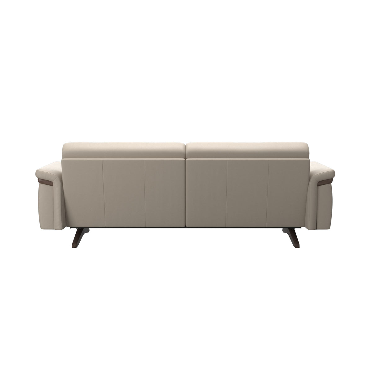 Stella Wood - 2.5-Seater Sofa - Paloma Fog - Wenge