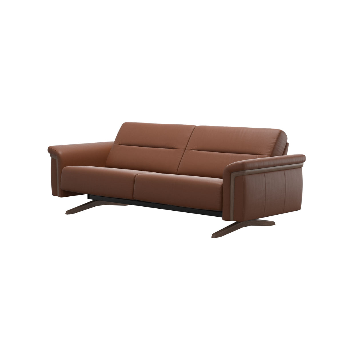 Stella Wood - 2.5-Seater Sofa - Paloma New cognac - Walnut