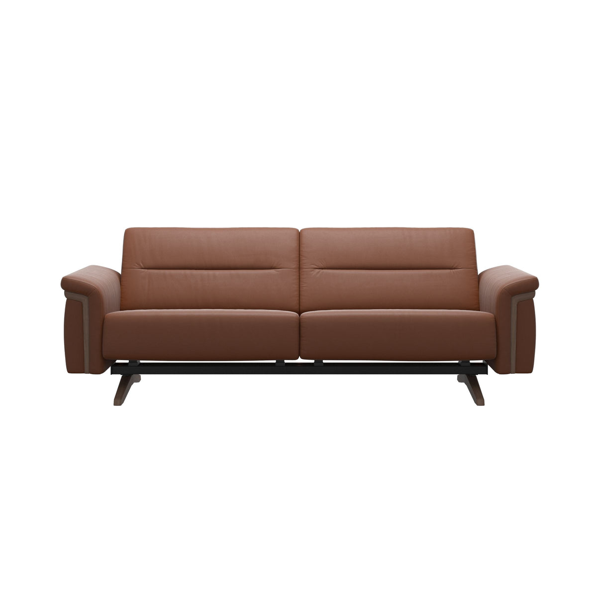 Stella Wood - 2.5-Seater Sofa - Paloma New cognac - Walnut