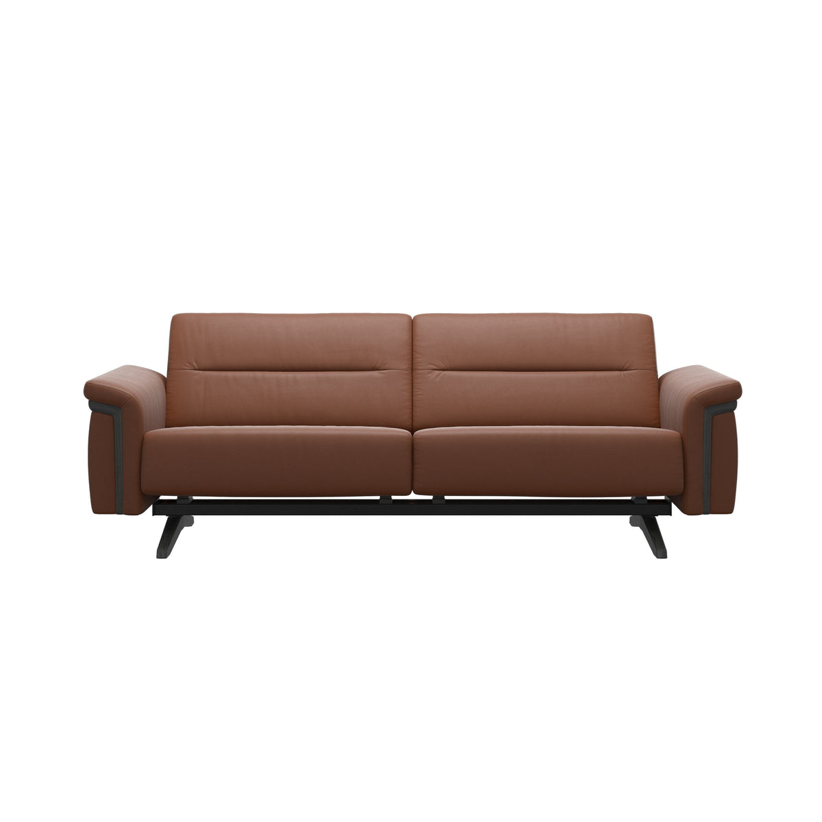 Stella Wood - 2.5-Seater Sofa - Paloma New cognac - Grey
