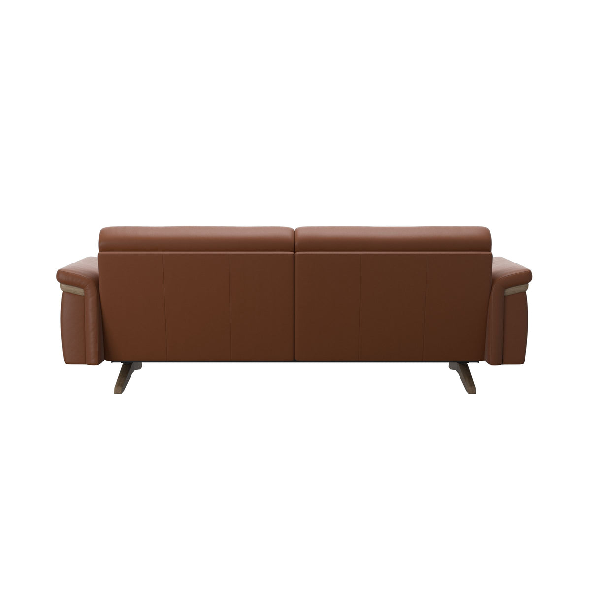 Stella Wood - 2.5-Seater Sofa - Paloma New cognac - Smoked Oak