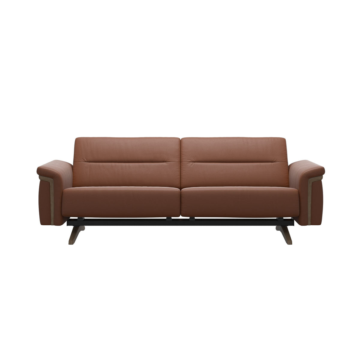 Stella Wood - 2.5-Seater Sofa - Paloma New cognac - Smoked Oak
