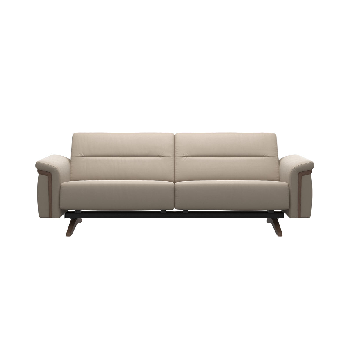 Stella Wood - 2.5-Seater Sofa - Paloma Mushroom - Walnut