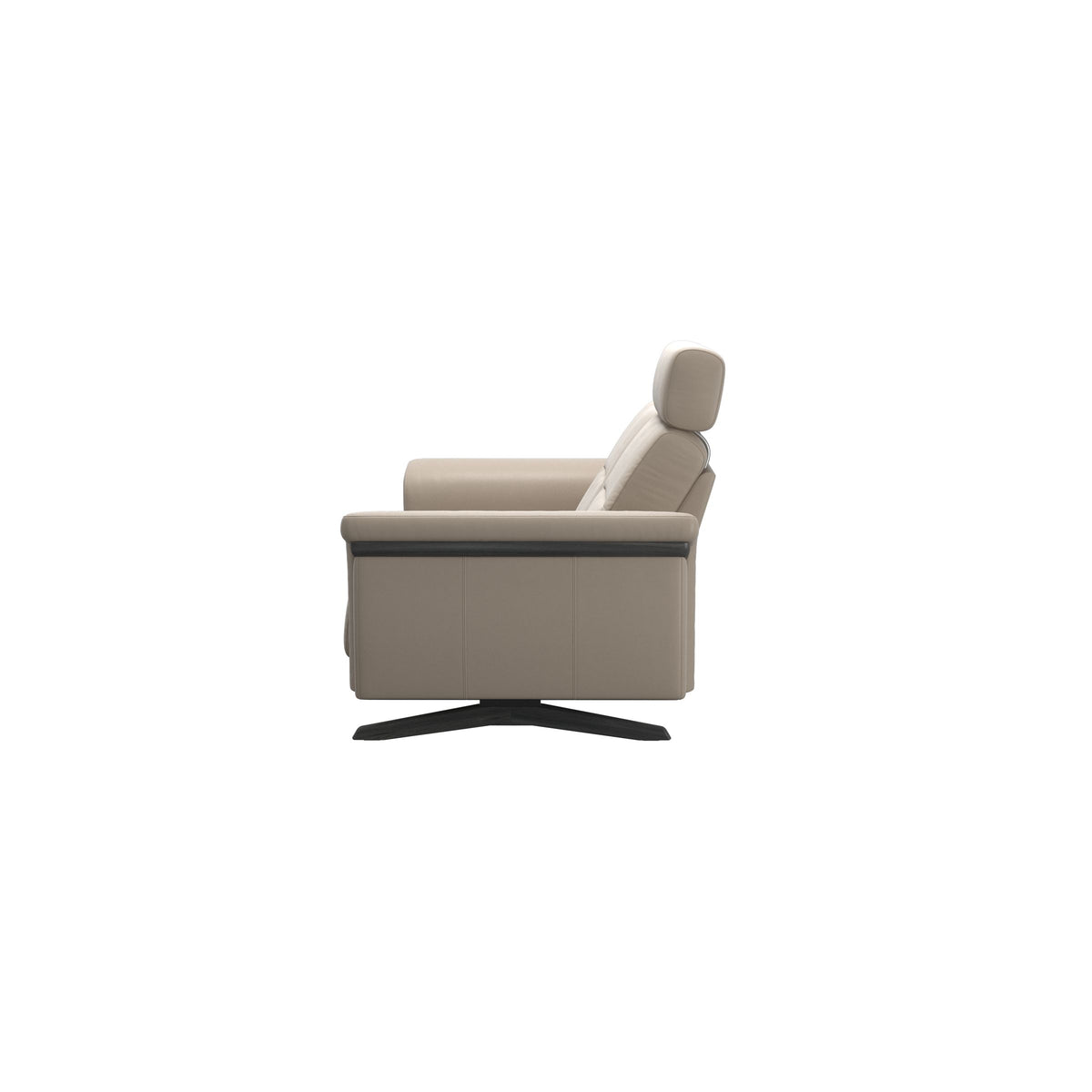Stella Wood - 2-Seater Sofa with Headrest - Paloma Mushroom - Grey