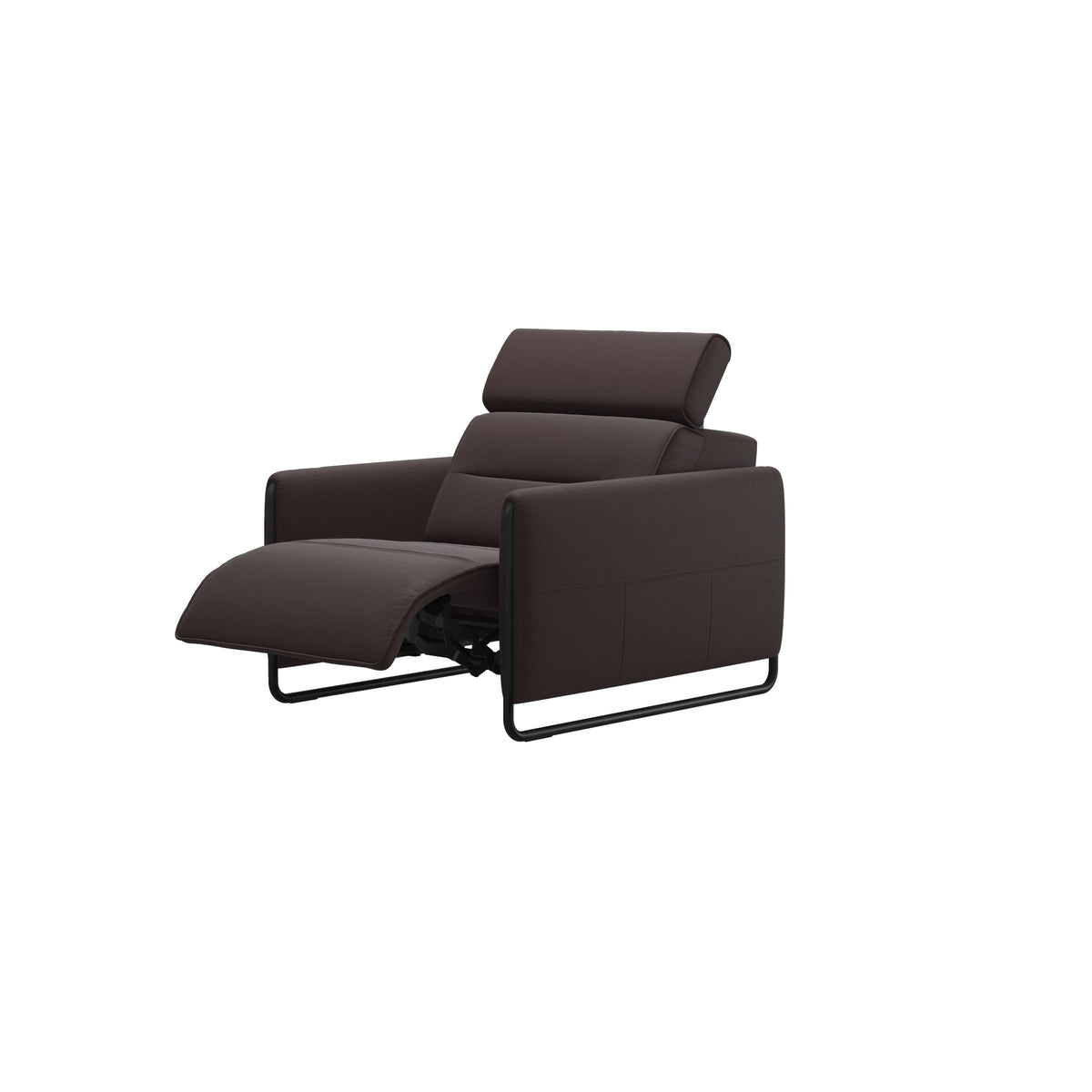 Emily Steel - Chair - Paloma Chocolate - Matte Black