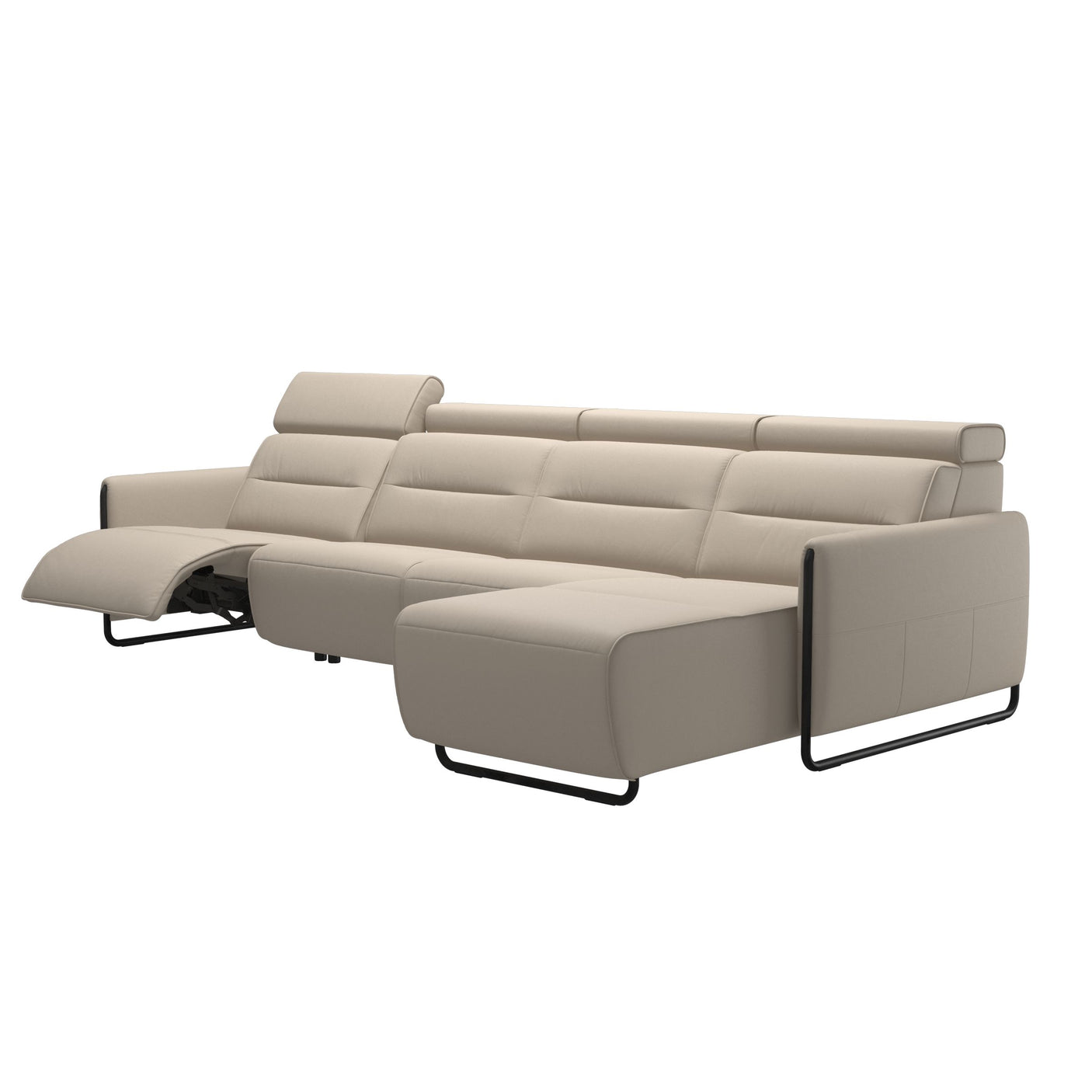 Emily Steel | 3-Seater Sofa with Long Seat